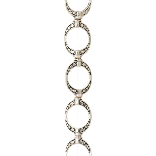 12 Pack: Silver Small Frame Metal Beads, 15mm by Bead Landing™